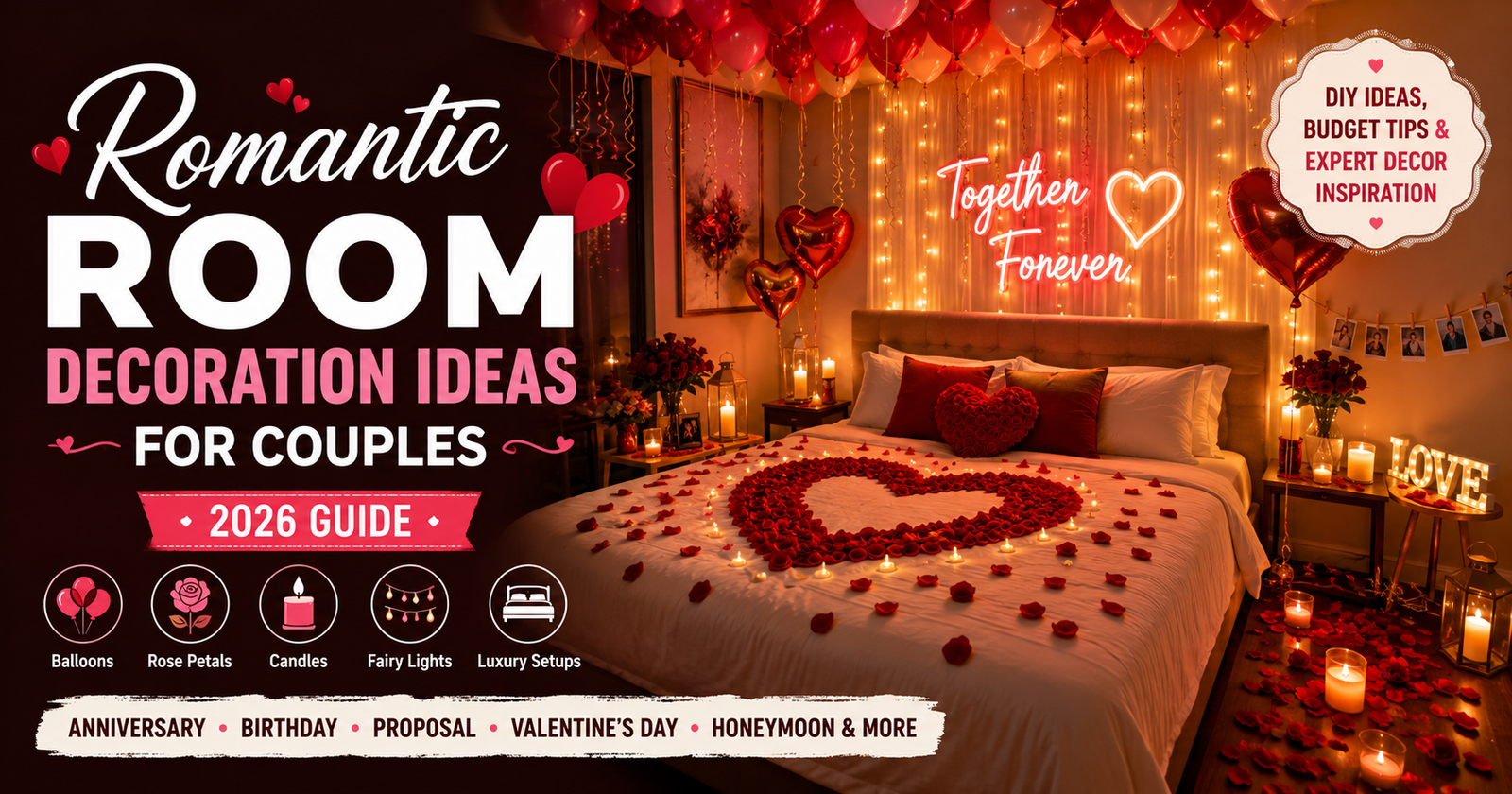 Romantic Balloon Decoration in Mumbai for Anniversaries, Proposals & Surprise Celebrations