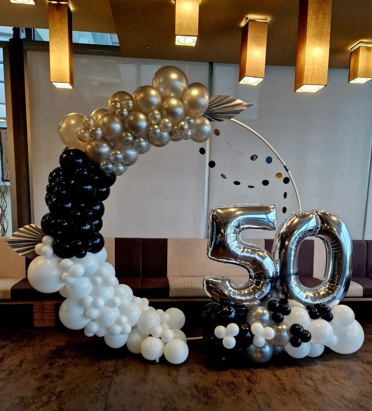 50th Anniversary Balloon Decoration