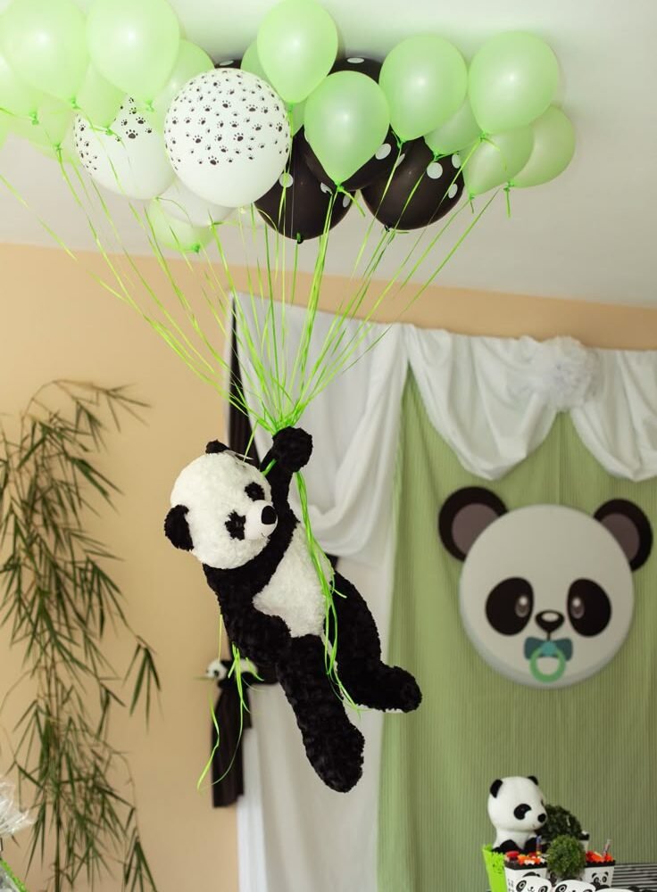 Panda Love Baby Shower Balloons