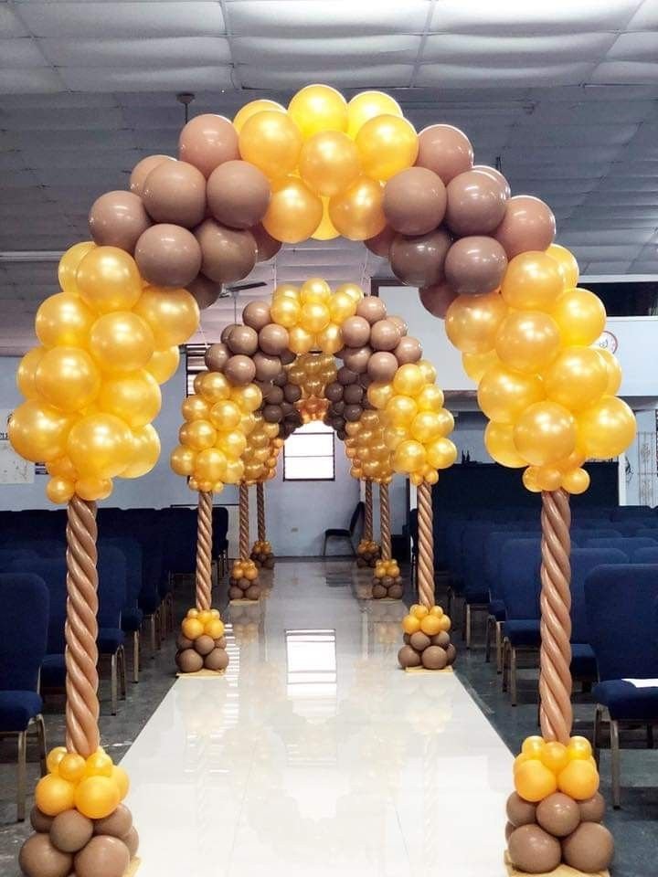 Golden & Brown Annual Office Celebration Arch