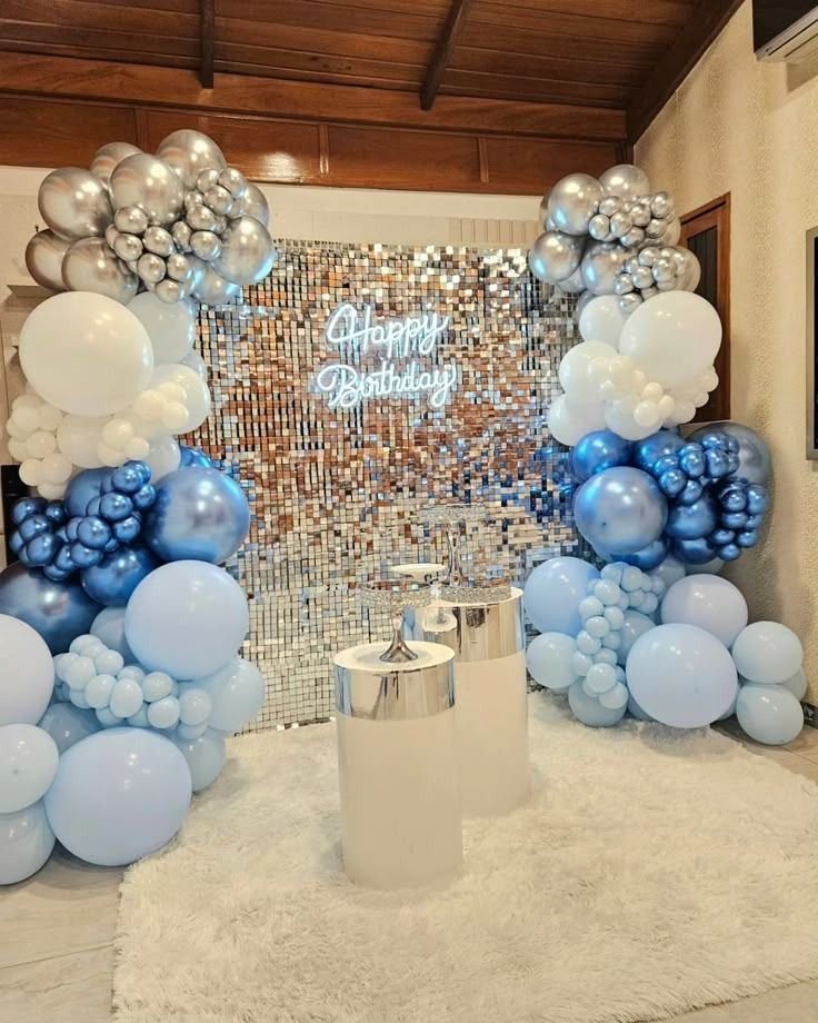 Blue and White Royal Birthday Theme