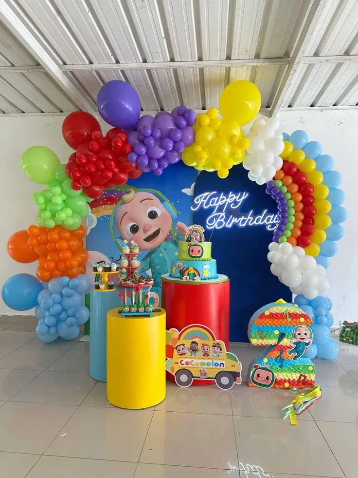Cocomelon kids theme birthday decoration in Mumbai