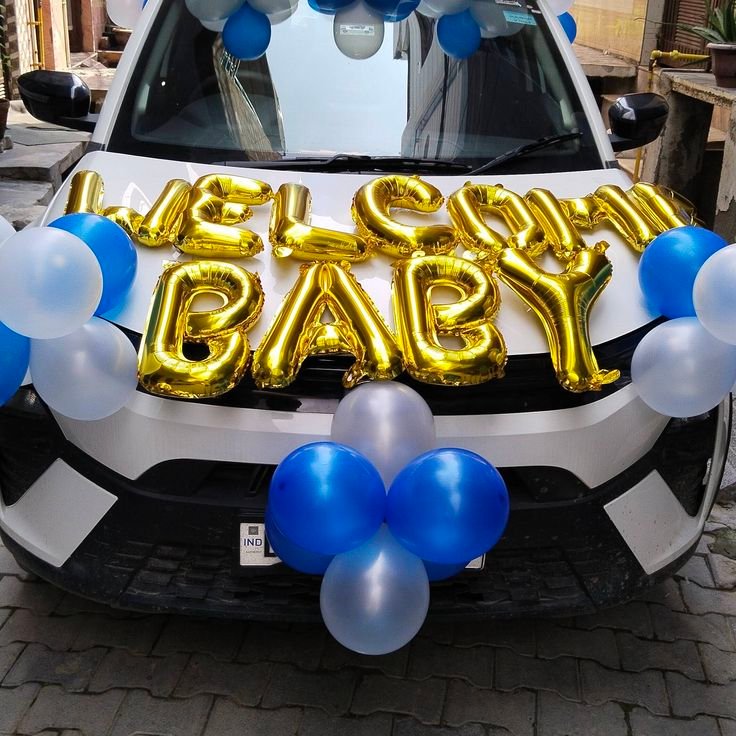 Car boot welcome baby decoration in Mumbai
