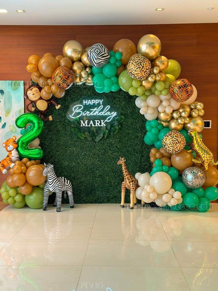 Jungle theme kids birthday decoration in Mumbai