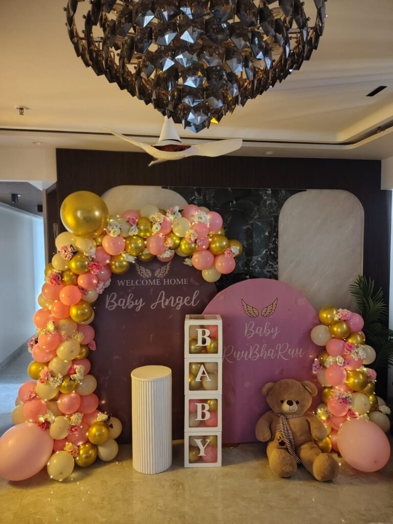 Baby girl baby shower decoration in Mumbai