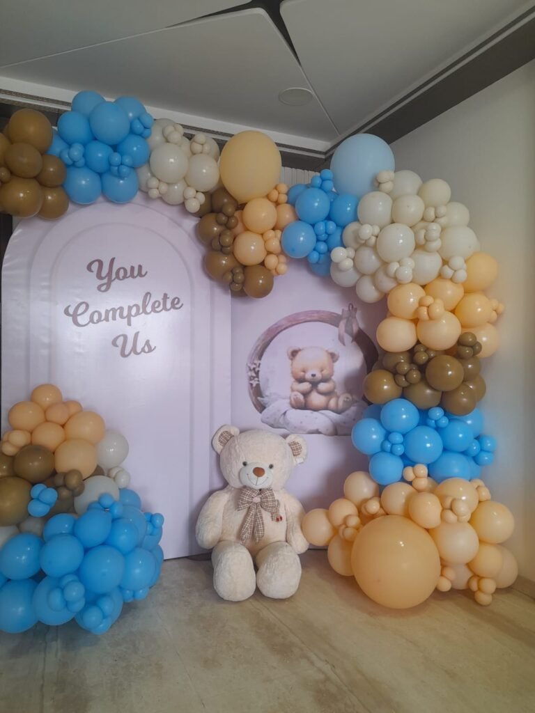 Teddy theme baby shower decoration in Mumbai