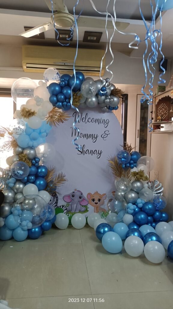Baby shower decoration at home in Mumbai