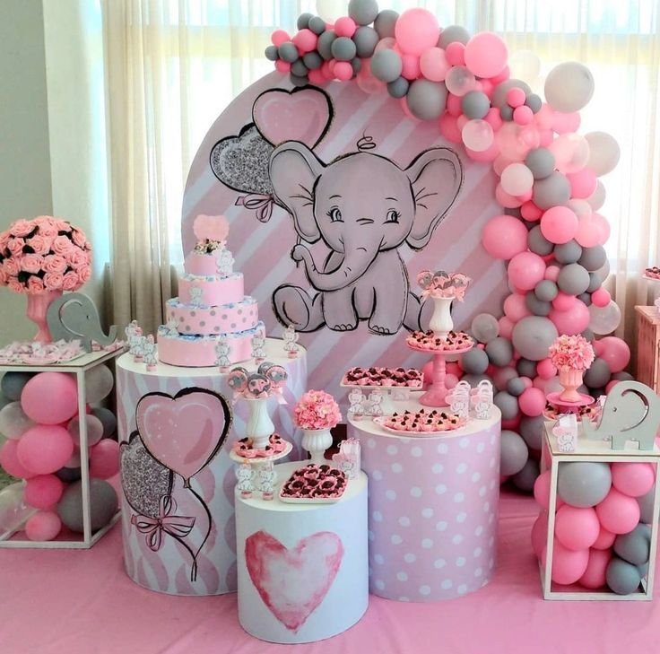 Elephant theme baby shower decoration in Mumbai