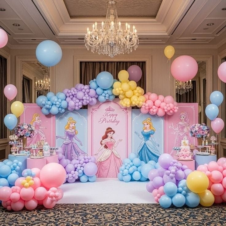 Princess theme kids birthday decoration in Mumbai